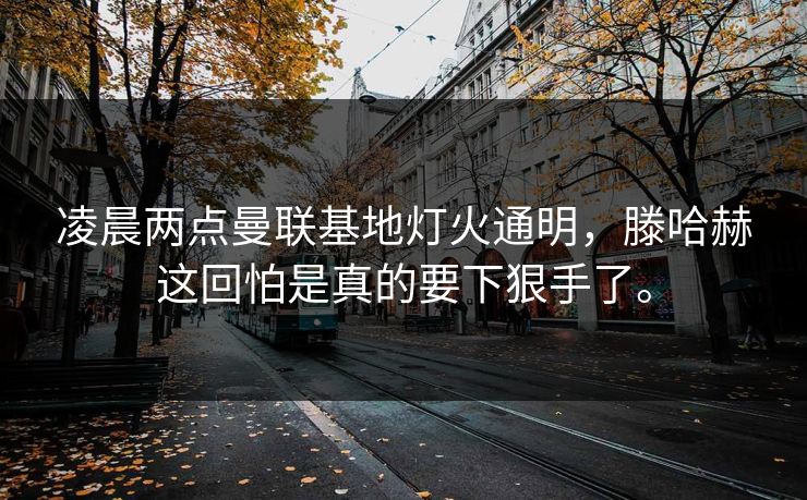 凌晨两点曼联基地灯火通明，滕哈赫这回怕是真的要下狠手了。